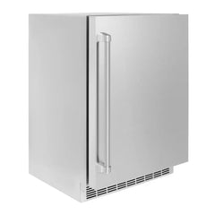 ZLINE 24 in. Touchstone 151 Can Beverage Fridge With Solid Stainless Steel Door - RBSO-ST-24 - The Home Selection