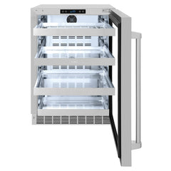 ZLINE 24 in. Touchstone 151 Can Beverage Fridge With Stainless Steel Glass Door (RBSO-GS-24) - The Home Selection