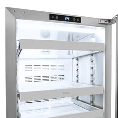 ZLINE 24 in. Touchstone 151 Can Beverage Fridge With Stainless Steel Glass Door (RBSO-GS-24) - The Home Selection