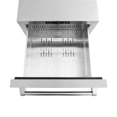 ZLINE 24 in. Touchstone 168 Can Outdoor-Rated Dual Refrigerator Drawer - RDSO - The Home Selection