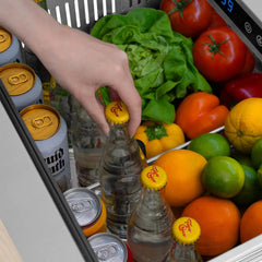 ZLINE 24 in. Touchstone 168 Can Outdoor-Rated Dual Refrigerator Drawer with Panel-Ready Doors - RDSPO-24 - The Home Selection