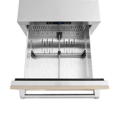 ZLINE 24 in. Touchstone 168 Can Outdoor-Rated Dual Refrigerator Drawer with Panel-Ready Doors - RDSPO-24 - The Home Selection