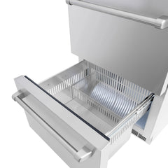 ZLINE 24 in. Touchstone 168 Can Outdoor-Rated Dual Refrigerator Drawer with Stainless Steel Doors - RDSO-ST-24 - The Home Selection