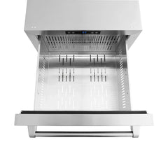 ZLINE 24 in. Touchstone 168 Can Outdoor-Rated Dual Refrigerator Drawer with Stainless Steel Doors - RDSO-ST-24 - The Home Selection