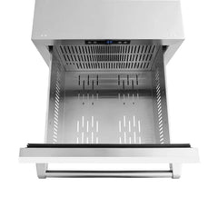 ZLINE 24 in. Touchstone 168 Can Outdoor-Rated Dual Refrigerator Drawer with White Matte Doors - RDSO - The Home Selection