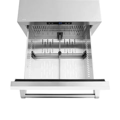 ZLINE 24 in. Touchstone 168 Can Outdoor-Rated Dual Refrigerator Drawer with White Matte Doors - RDSO - The Home Selection