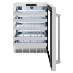 ZLINE 24 in. Touchstone Dual Zone 44 Bottle Wine Cooler With Stainless Steel Glass Door (RWDO-GS-24) - The Home Selection