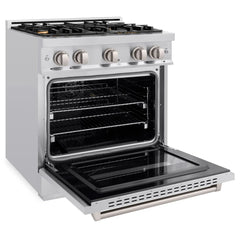 ZLINE 30 in. 4.2 cu. ft. Classic Gas Range with Convection Gas Oven with 4 Brass Burners - CGR - The Home Selection