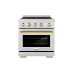 ZLINE 30 in. 4.2 cu. ft. Paramount Induction Range with 4 Element Cooktop and Electric Convection Oven - SINR - The Home Selection