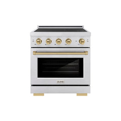 ZLINE 30 in. 4.2 cu. ft. Paramount Induction Range with 4 Element Cooktop and Electric Convection Oven - SINR - The Home Selection