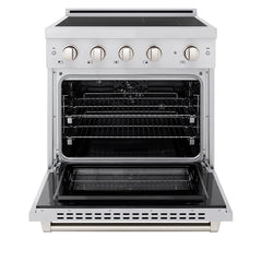 ZLINE 30 in. 4.2 cu. ft. Paramount Induction Range with 4 Element Cooktop and Electric Convection Oven - SINR - The Home Selection