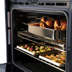 ZLINE 30 in. Autograph Edition Professional True Convection Double Wall Oven with Air Fry and Self Clean - The Home Selection