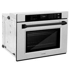 ZLINE 30 in. Autograph Edition Professional True Convection Single Wall Oven with Air Fry and Self Clean in DuraSnow® Stainless Steel - WASSZ-30 - The Home Selection