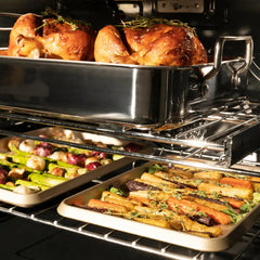 ZLINE 30 in. Autograph Edition Professional True Convection Single Wall Oven with Air Fry and Self Clean in DuraSnow® Stainless Steel - WASSZ-30 - The Home Selection
