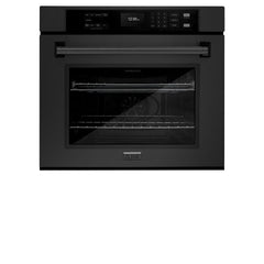 ZLINE 30 in. Professional True Convection Single Wall Oven with Air Fry and Self Clean in Black Stainless Steel - WASB-30 - The Home Selection