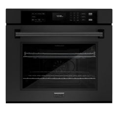 ZLINE 30 in. Professional True Convection Single Wall Oven with Air Fry and Self Clean in Black Stainless Steel - WASB-30 - The Home Selection