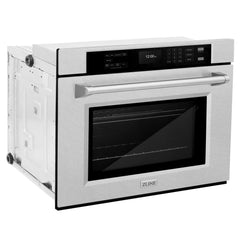 ZLINE 30 in. Professional True Convection Single Wall Oven with Air Fry and Self Clean in DuraSnow® Stainless Steel - WASS-30 - The Home Selection