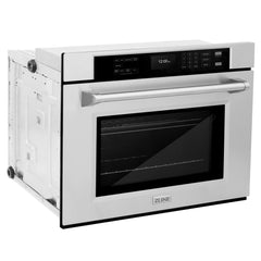 ZLINE 30 in. Professional True Convection Single Wall Oven with Air Fry and Self Clean in Stainless Steel - WAS-30 - The Home Selection