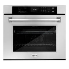 ZLINE 30 in. Professional True Convection Single Wall Oven with Air Fry and Self Clean in Stainless Steel - WAS-30 - The Home Selection
