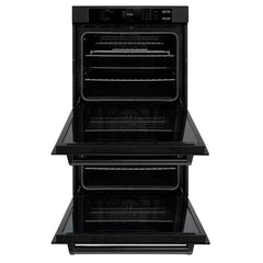 ZLINE 30 in. True Convection Double Wall Oven with Air Fry in DuraSnow® Black Stainless Steel - WADB-30 - The Home Selection