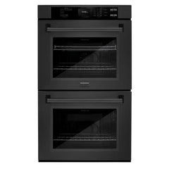 ZLINE 30 in. True Convection Double Wall Oven with Air Fry in DuraSnow® Black Stainless Steel - WADB-30 - The Home Selection
