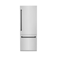 ZLINE 30 Inch 16.1 cu. ft. Built-In Bottom Freezer Refrigerator with Water Dispenser and Ice Maker in Stainless Steel - RBIV - The Home Selection