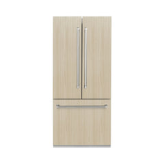 ZLINE 36" 19.6 cu. Ft. Panel Ready Built-In 3-Door French Door Refrigerator with Internal Water and Ice Dispenser (RBIV-36) - The Home Selection