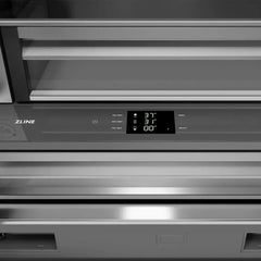 ZLINE 36 in. 19.6 cu. ft. French Door Built-In Bottom Freezer Refrigerator with Water Dispenser and Ice Maker - SRBIV - The Home Selection