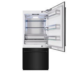 ZLINE 36 in. 19.8 cu. ft. Built-In Bottom Freezer Refrigerator with Water Dispenser and Ice Maker - RBIT - The Home Selection