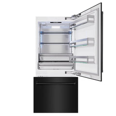 ZLINE 36 in. 19.8 cu. ft. Built-In Bottom Freezer Refrigerator with Water Dispenser and Ice Maker - RBIT - The Home Selection