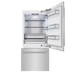 ZLINE 36 in. 19.8 cu. ft. Built-In Bottom Freezer Refrigerator with Water Dispenser and Ice Maker - RBIT - The Home Selection