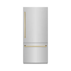 ZLINE 36 in. 19.8 cu. ft. Built-In Bottom Freezer Refrigerator with Water Dispenser and Ice Maker - RBIT - The Home Selection