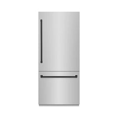 ZLINE 36 in. 19.8 cu. ft. Built-In Bottom Freezer Refrigerator with Water Dispenser and Ice Maker - RBIT - The Home Selection