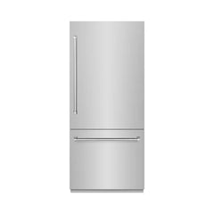ZLINE 36 in. 19.8 cu. ft. Built-In Bottom Freezer Refrigerator with Water Dispenser and Ice Maker - RBIT - The Home Selection