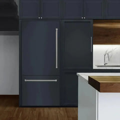 ZLINE 36 in. 19.8 cu. ft. Panel Ready Built-In Bottom Freezer Refrigerator with Water Dispenser and Ice Maker with Graphite Gray Interior - GRBIT-36 - The Home Selection