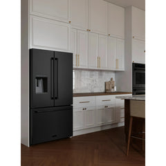 ZLINE 36 in. 28.9 cu. ft. Standard-Depth French Door External Water Dispenser Refrigerator with Dual Ice Maker in Black Stainless Steel - RSM-W-36-BS - The Home Selection