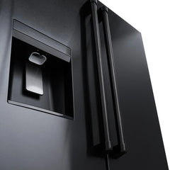 ZLINE 36 in. 28.9 cu. ft. Standard-Depth French Door External Water Dispenser Refrigerator with Dual Ice Maker in Black Stainless Steel - RSM-W-36-BS - The Home Selection