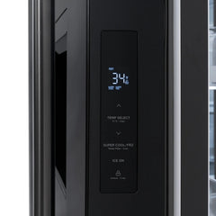 ZLINE 36 in. 28.9 cu. ft. Standard-Depth French Door External Water Dispenser Refrigerator with Dual Ice Maker in Black Stainless Steel - RSM-W-36-BS - The Home Selection