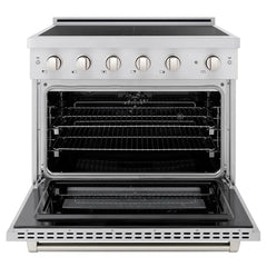 ZLINE 36 in. 5.2 cu. ft. Paramount Induction Range with 5 Element Cooktop and Electric Convection Oven - SINR - The Home Selection