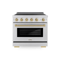 ZLINE 36 in. 5.2 cu. ft. Paramount Induction Range with 5 Element Cooktop and Electric Convection Oven - SINR - The Home Selection