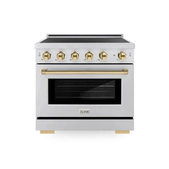 ZLINE 36 in. 5.2 cu. ft. Paramount Induction Range with 5 Element Cooktop and Electric Convection Oven - SINR - The Home Selection