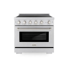 ZLINE 36 in. 5.2 cu. ft. Paramount Induction Range with 5 Element Cooktop and Electric Convection Oven - SINR - The Home Selection