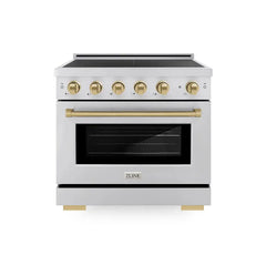 ZLINE 36 in. 5.2 cu. ft. Paramount Induction Range with 5 Element Cooktop and Electric Convection Oven - SINR - The Home Selection