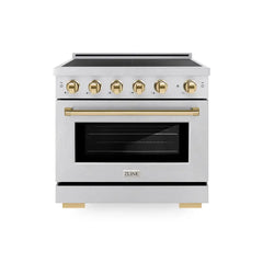 ZLINE 36 in. 5.2 cu. ft. Paramount Induction Range with 5 Element Cooktop and Electric Convection Oven - SINR - The Home Selection