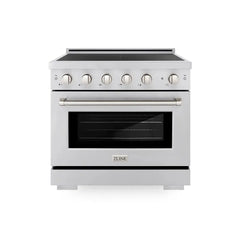 ZLINE 36 in. 5.2 cu. ft. Paramount Induction Range with 5 Element Cooktop and Electric Convection Oven - SINR - The Home Selection