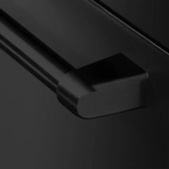 ZLINE 36 Inch 21.6 cu. ft. Counter-Depth French Door Refrigerator with Water and Ice Dispenser in Fingerprint-Resistant Black Stainless Steel - RFM - The Home Selection