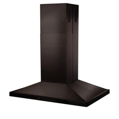 ZLINE 42" ZLINE CrownSound Ducted Vent Island Mount Range Hood in Black Stainless Steel with Built-in Bluetooth Speakers - BSGL2iNCRN-BT-42 - The Home Selection