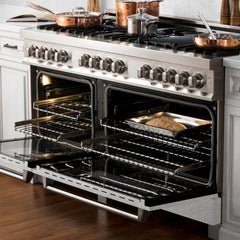 ZLINE 60" 7.4 cu. ft. Dual Fuel Range with Gas Stove and Electric Oven in Fingerprint Resistant Stainless Steel (RA-SN-60) - The Home Selection