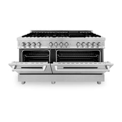 ZLINE 60" 7.4 cu. ft. Dual Fuel Range with Gas Stove and Electric Oven in Fingerprint Resistant Stainless Steel (RA-SN-60) - The Home Selection