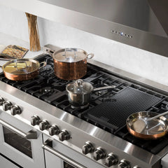ZLINE 60" 7.4 cu. ft. Dual Fuel Range with Gas Stove and Electric Oven in Fingerprint Resistant Stainless Steel (RA-SN-60) - The Home Selection